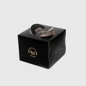 Custom Black Cake Boxes